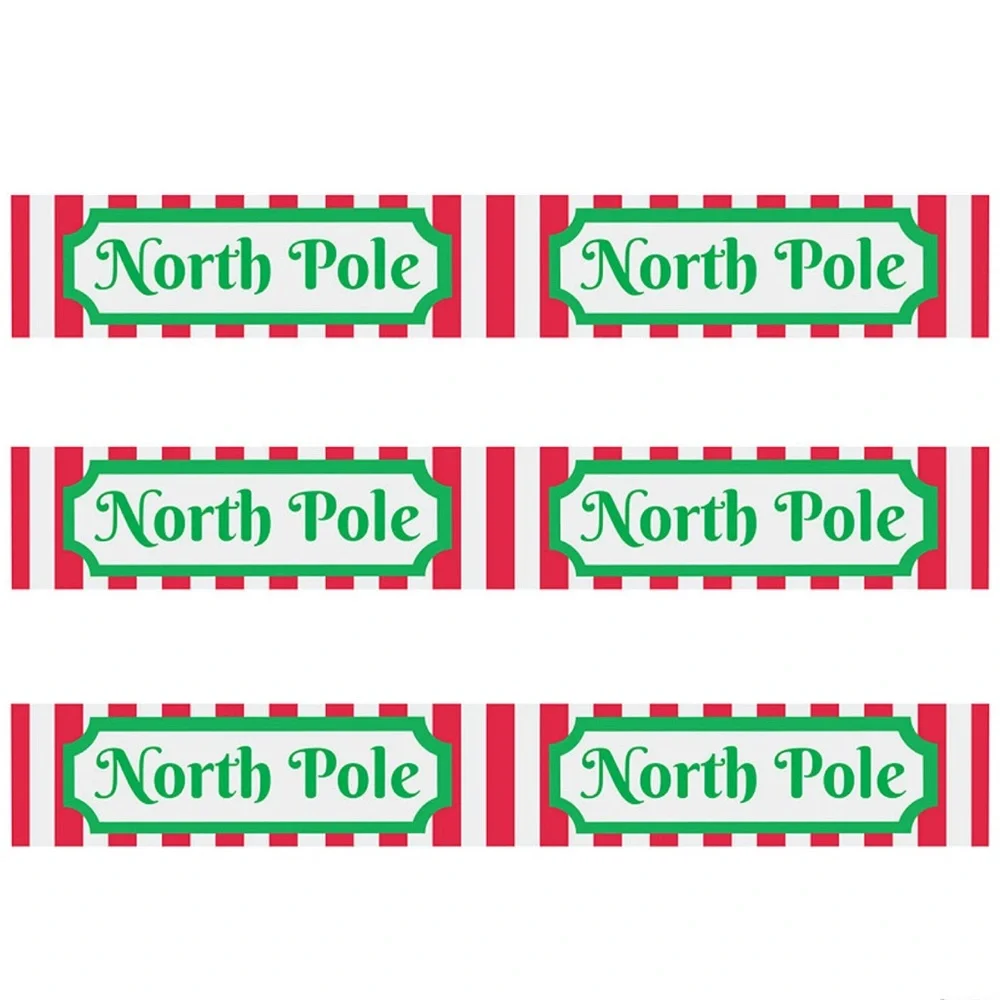 North Pole Christmas Caution Tape